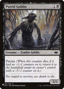 Putrid Goblin - Magic: The Gathering - MH1 Near Mint Inglés - Carta de Magic: The Gathering en México | Hydra Collectables
