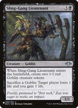 Sling-Gang Lieutenant - Magic: The Gathering - MH1 Near Mint Inglés - Carta de Magic: The Gathering en México | Hydra Collectables