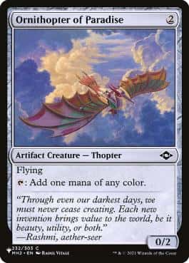 Ornithopter of Paradise - Magic: The Gathering - MH2 Near Mint Inglés - Carta de Magic: The Gathering en México | Hydra Collectables
