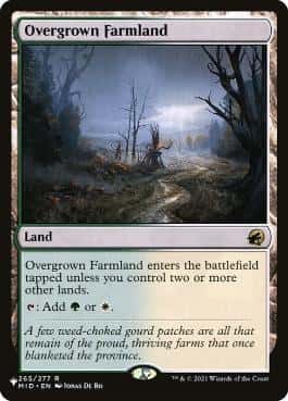 Overgrown Farmland - Magic: The Gathering - MID Near Mint Inglés - Carta de Magic: The Gathering en México | Hydra Collectables