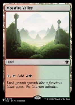 Mossfire Valley - Magic: The Gathering - MKC Near Mint Inglés - Carta de Magic: The Gathering en México | Hydra Collectables