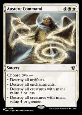 Austere Command - Magic: The Gathering - MKC Near Mint Inglés - Carta de Magic: The Gathering en México | Hydra Collectables