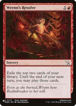 Wrenn's Resolve - Magic: The Gathering - MOM Near Mint Inglés - Carta de Magic: The Gathering en México | Hydra Collectables