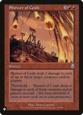 Shower of Coals - Magic: The Gathering - ODY Near Mint Inglés - Carta de Magic: The Gathering en México | Hydra Collectables