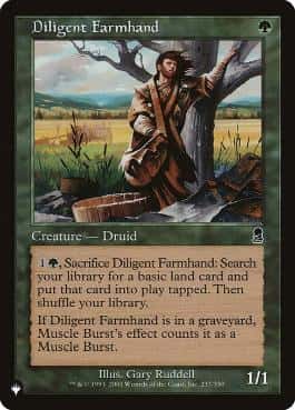 Diligent Farmhand - Magic: The Gathering - ODY Near Mint Inglés - Carta de Magic: The Gathering en México | Hydra Collectables