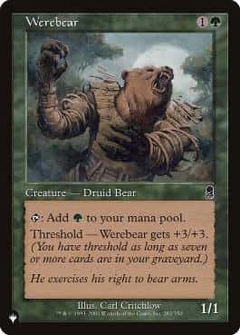 Werebear - Magic: The Gathering - ODY Near Mint Inglés - Carta de Magic: The Gathering en México | Hydra Collectables