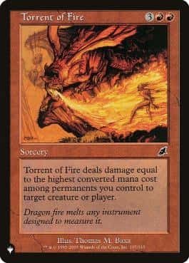 Torrent of Fire - Magic: The Gathering - SCG Near Mint Inglés - Carta de Magic: The Gathering en México | Hydra Collectables