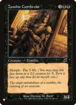 Zombie Cutthroat - Magic: The Gathering - SCG Near Mint Inglés - Carta de Magic: The Gathering en México | Hydra Collectables