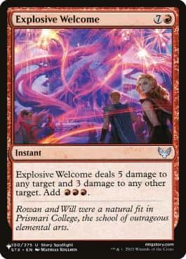 Explosive Welcome - Magic: The Gathering - STX Near Mint Inglés - Carta de Magic: The Gathering en México | Hydra Collectables