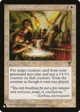 Miraculous Recovery - Magic: The Gathering - VIS Near Mint Inglés - Carta de Magic: The Gathering en México | Hydra Collectables