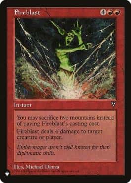 Fireblast - Magic: The Gathering - VIS Near Mint Inglés - Carta de Magic: The Gathering en México | Hydra Collectables