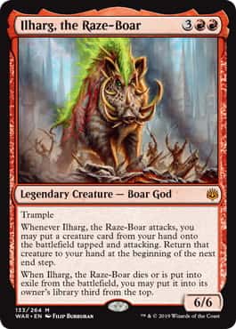 Ilharg, the Raze-Boar - Magic: The Gathering - WAR Near Mint Inglés - Carta de Magic: The Gathering en México | Hydra Collectables