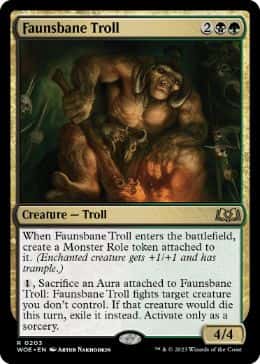Faunsbane Troll - Magic: The Gathering - WOE Near Mint Inglés - Carta de Magic: The Gathering en México | Hydra Collectables