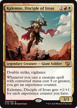 Kalemne, Disciple of Iroas(Over sized card) - Magic: The Gathering - C15 Near Mint Inglés - Carta de Magic: The Gathering en México | Hydra Collectables