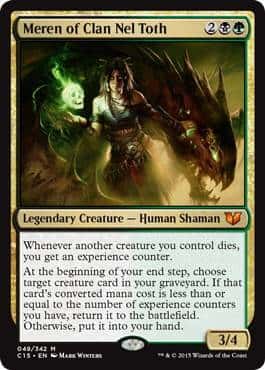 Meren of Clan Nel Toth(Over sized card) - Magic: The Gathering - C15 Near Mint Inglés - Carta de Magic: The Gathering en México | Hydra Collectables
