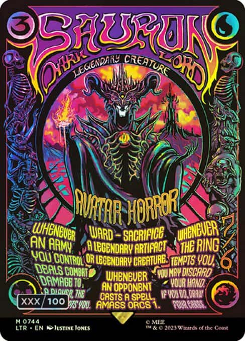 Sauron, the Dark Lord - Magic: The Gathering - LTR-BF Near Mint Inglés - Carta de Magic: The Gathering en México | Hydra Collectables