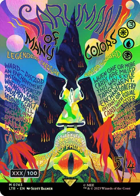 Saruman of Many Colors - Magic: The Gathering - LTR-BF Near Mint Inglés - Carta de Magic: The Gathering en México | Hydra Collectables