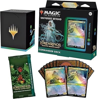 Magic The Gathering: Lord of The Rings Tales of Middle Earth - Commander Deck Elven Council - Vista detallada 1 de Magic México | Hydra