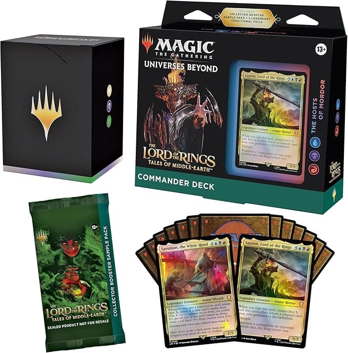 Magic The Gathering: Lord of The Rings Tales of Middle Earth - Commander Deck The Hosts of Mordor - Vista detallada 1 de Magic México | Hydra